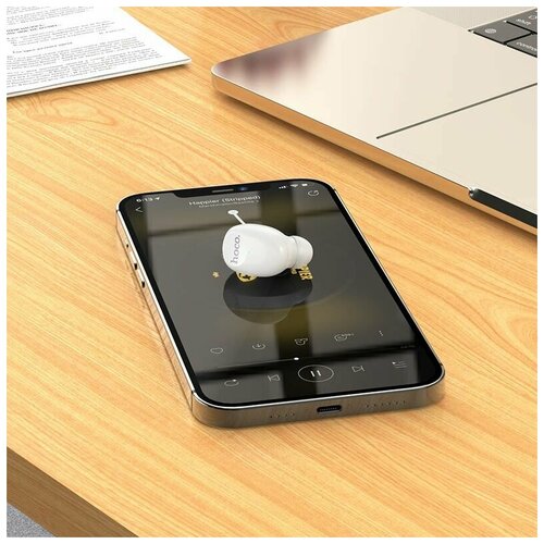 Беспроводная блютуз гарнитура с микрофоном для телефона Bluetooth v53 50mAh для смартфона Айфон и Андроид 115500₽