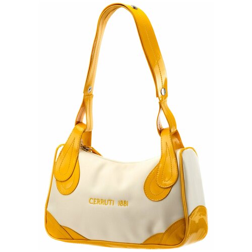 Сумка CERRUTI 1881 Summer Yellow, 7х16 см, натуральная кожа, желтый.