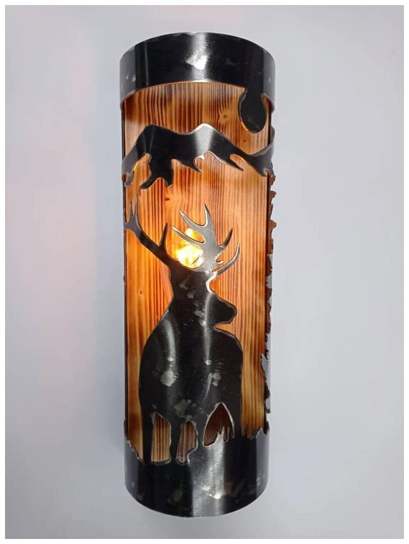 Настенный светильник в стиле лофт Олень