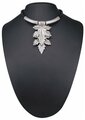 Ожерелье бижутерное Листья (Бижутерный сплав, Серебристый) 11-56568