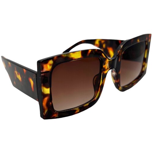 фото Солнцезащитные очки женские с защитой 400uv / чехол и салфетка в подарок / тренд 2022 / премиальное качество