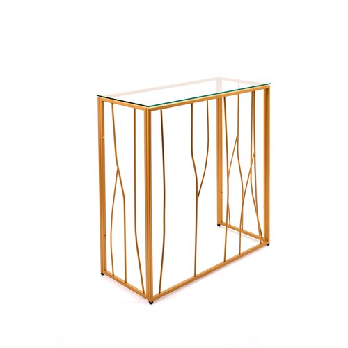 Столик туалетный 1023-CG clear золотой AllConsoles 80x35x80