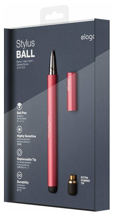 Стилус-ручка Elago Pen Ball Red/Pink