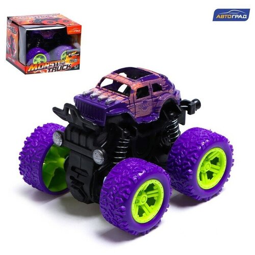 Джип инерционный Monster truck, цвет сиреневый