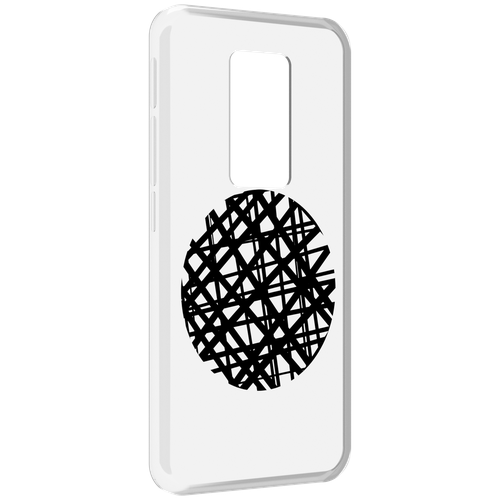 Чехол MyPads круглая-абстракция для Motorola Defy 2021 задняя-панель-накладка-бампер