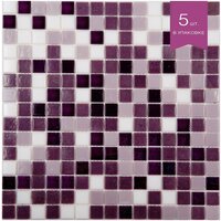 Мозаика стеклянная NS mosaic mix16(бумажное основание) 327х327 чип 20х20 уп 5шт