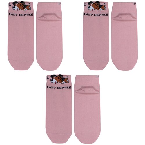 Носки ГАММА, 3 пары, размер 18-20, розовый