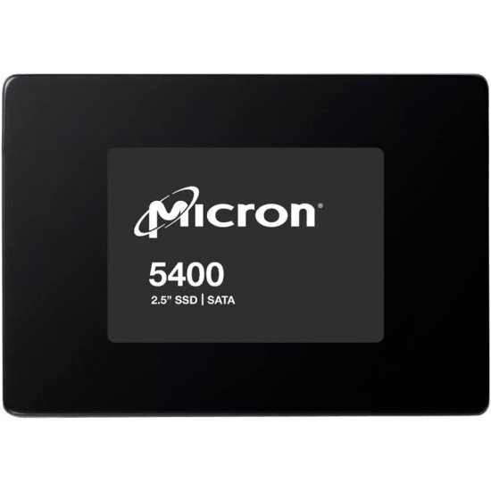 Серверный накопитель SSD 2.5" Micron 960GB 5400 MAX SATA (6 Gb/s), 540MB/s/520MB/s, 176-layer 3D TLC NAND, 5 DWPD (MTFDDAK960TGB-1BC1ZABYY)