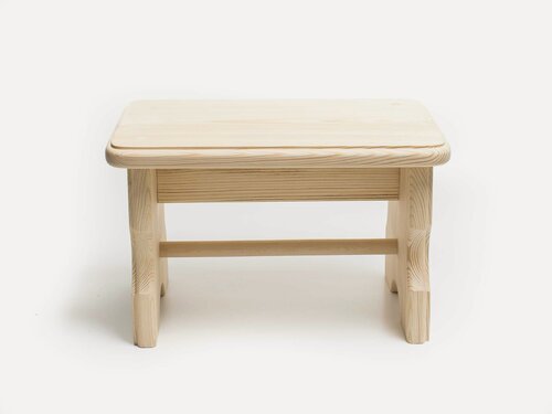 Изображение товара Скамейка из дерева маленькая, высота 20 см, мини скамейка, скамеечка