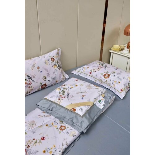 Комплект постельного белья с одеялом Blumarine, Тенсель, Евро, наволочки 50x70