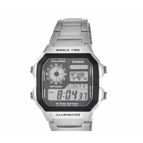 Наручные часы CASIO, серебряный наручные часы casio ae 1100w 1a