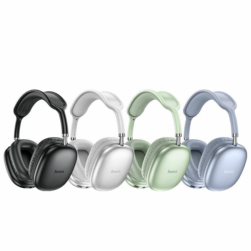 Беспроводные наушники Hoco W35 Air, накладные, Bluetooth 5.3, зеленые — фото 1