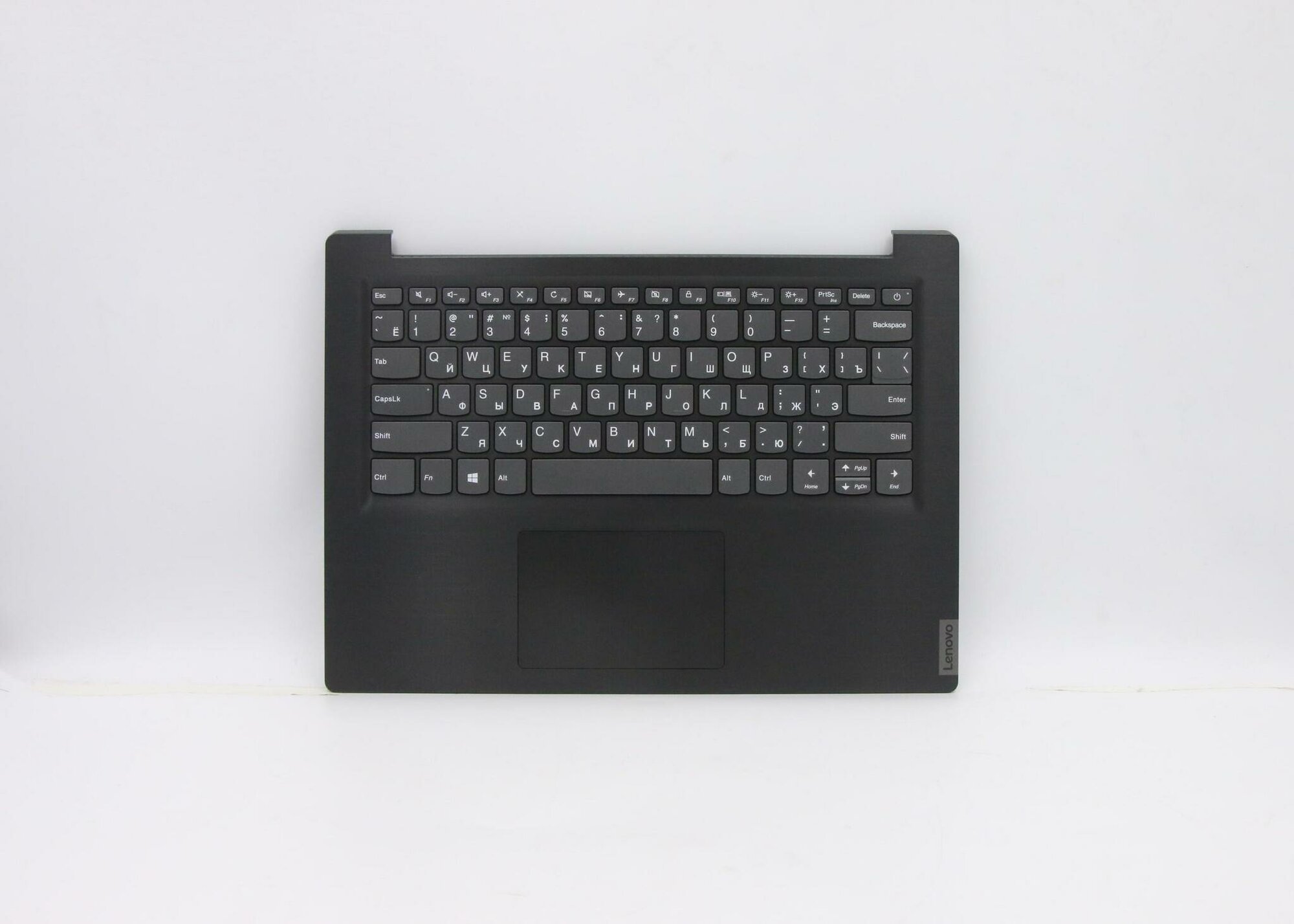 Верхняя панель с клавиатурой (топкейс) для ноутбука Lenovo IdeaPad S145-14IKB. раскладка - русская, без подсветки, черная (5CB0W43376), оригинал