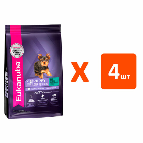 EUKANUBA PUPPY TOY BREED для щенков маленьких пород 0,5 кг х 4 шт