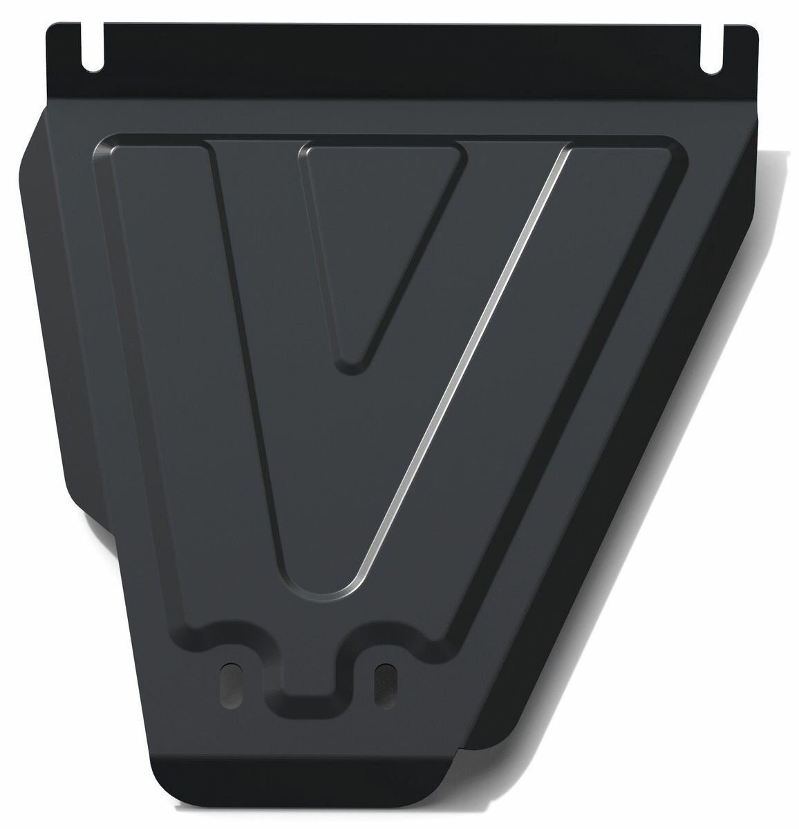 Защита КПП АвтоБроня для Chevrolet Niva (V - 1.7) 2002-2020/Lada Niva 2123 (V - 1.7) 2020-2021/Lada Niva Travel (V - 1.7) 2021-н. в. (устанавл-ся совместно с 111.01022.1 и 111.01017.1), штампованная, сталь 1.8 мм, с крепежом, 111.01014.2