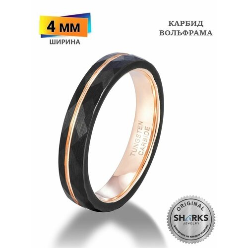 Кольцо обручальное Sharks Jewelry размер 165 ширина 4 мм золотой 2999₽