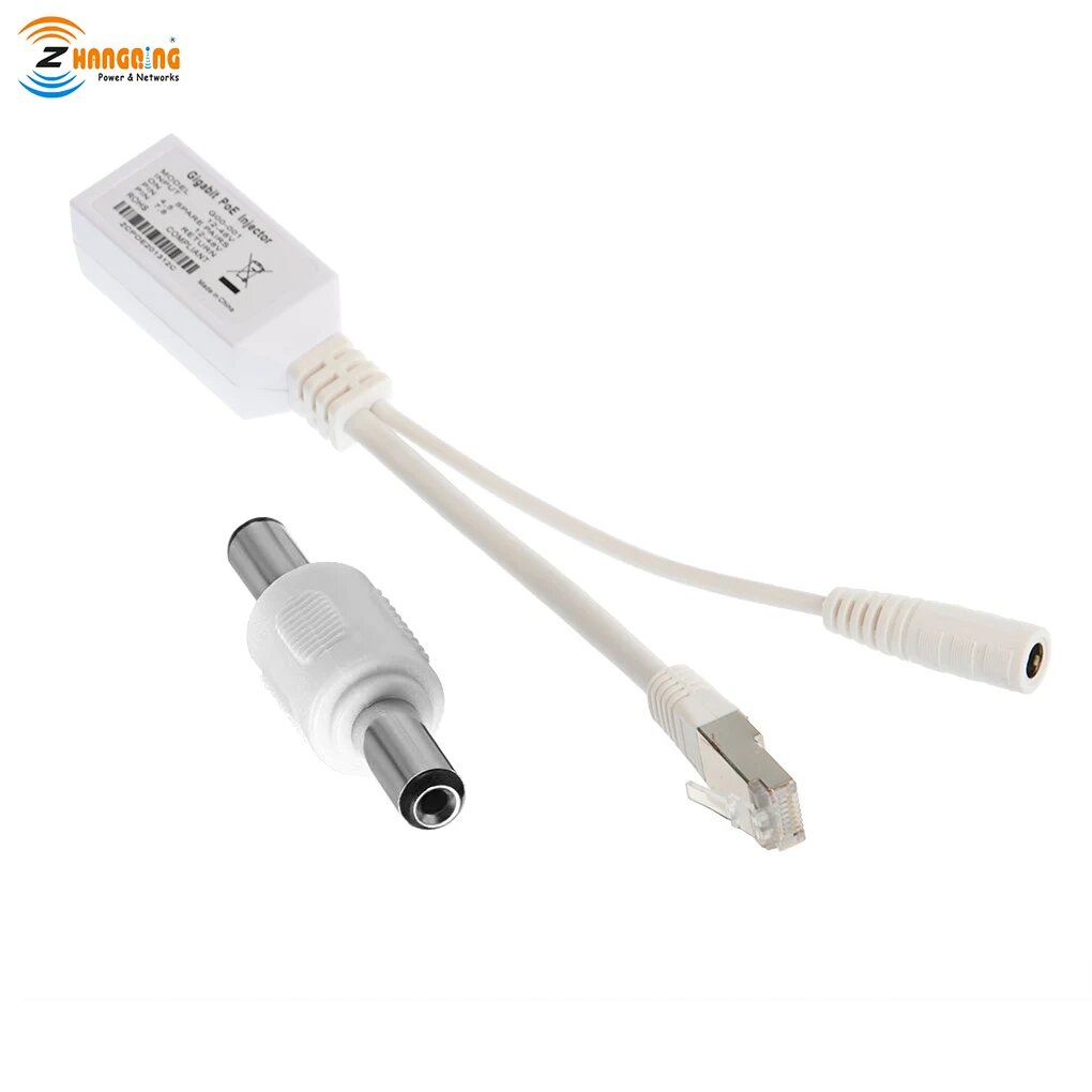 Пассивный PoE инжектор/разветвитель Zhangqing для IP-камеры MikroTik