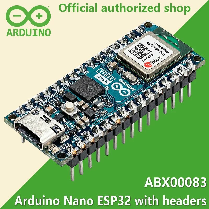 Arduino Nano ESP32 с наушниками ABX00083 u-blox NORA-W106