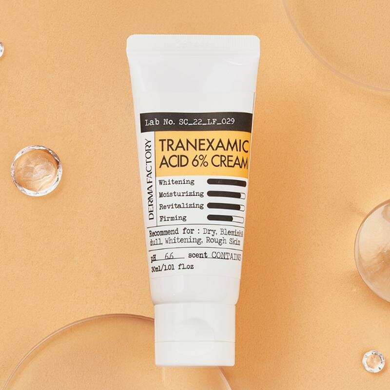 Derma Factory TRANEXAMIC ACID 6% CREAM Осветляющий крем для лица с транексамовой кислотой 30мл — фото 1