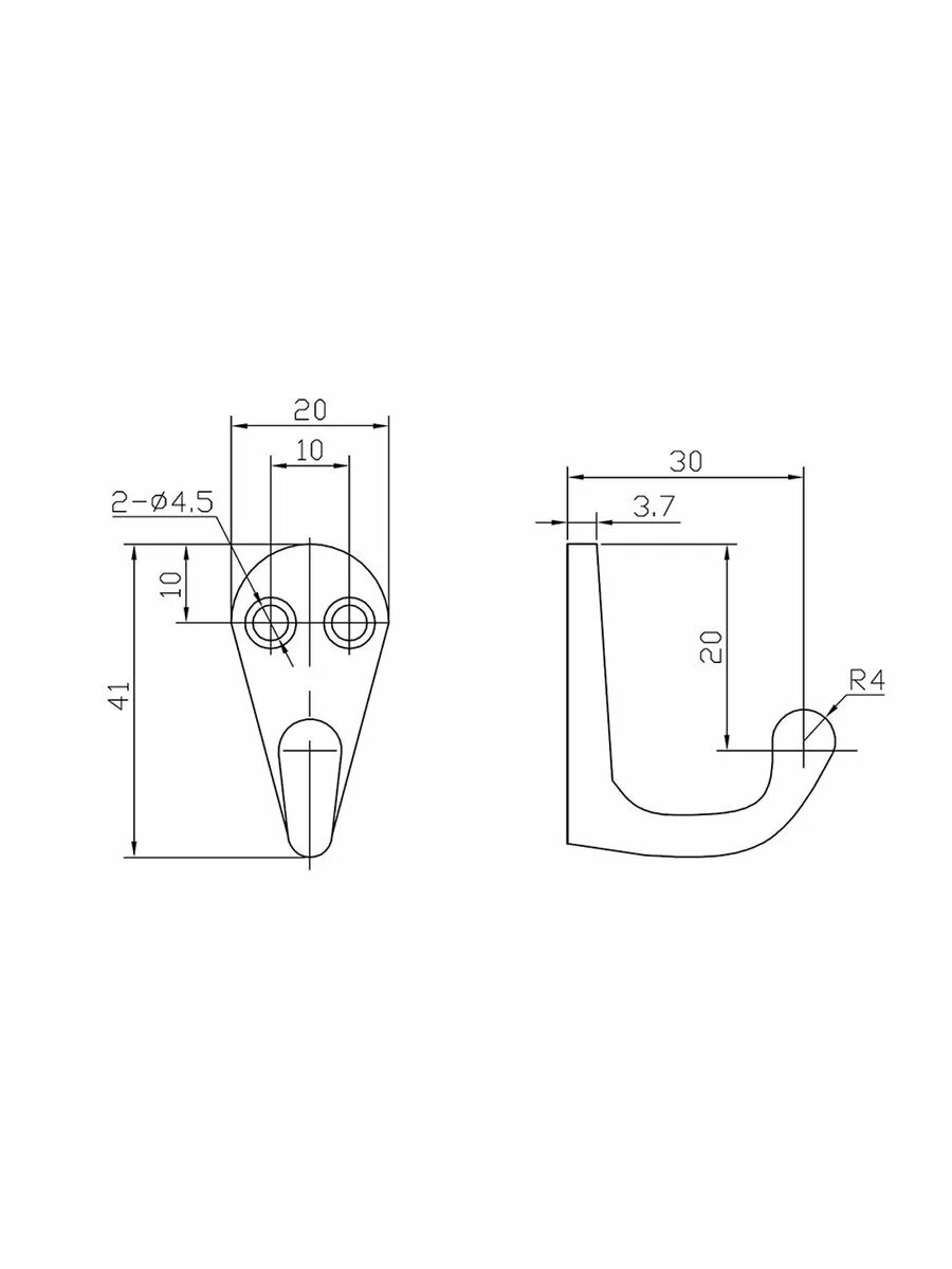Крючок настенный — фото 1