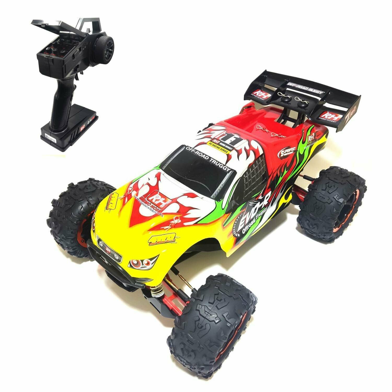 Радиоуправляемая трагги Remo Hobby EVO-R 4WD RTR масштаб 1:8 2.4G - RH8066-RED — фото 1