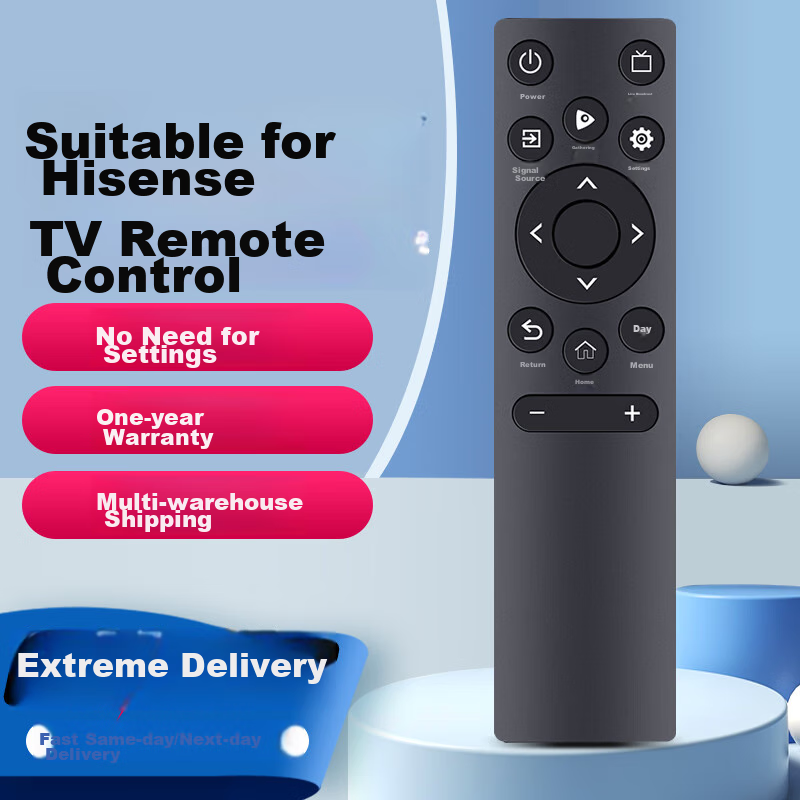 Qin Xuan Is Compatible with Hisense TV Remote Control CN3A75, Universal for CN3V75, Suitable for HZ75A55E, 55E3F, 50E4F, 60E3F, 43A3F, 65e3f, 75e3f