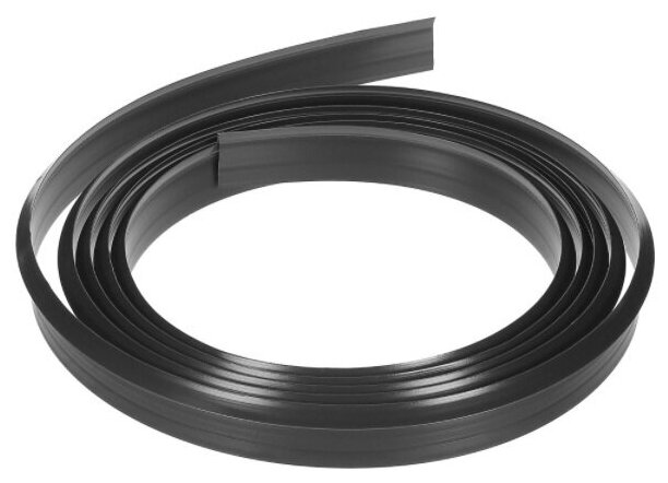 фото Профиль пристенный гибкий, 320 см, пластик, цвет чёрный, для кухни, ванн, раковин, окон