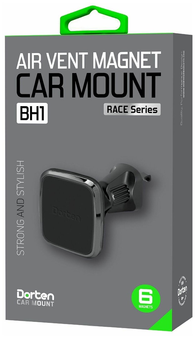 Автомобильный магнитный держатель Dorten Air Vent Magnet Car Mount BH1: RACE Series - Black