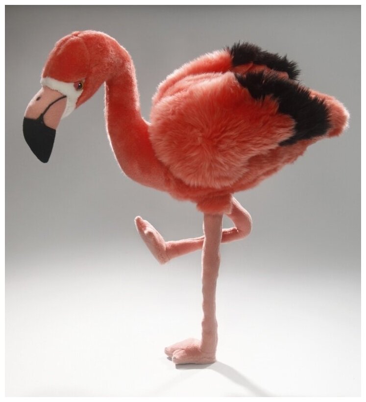 Игрушка мягконабивная LEOSCO Фламинго 46 см с жесткими гнущимися ногами