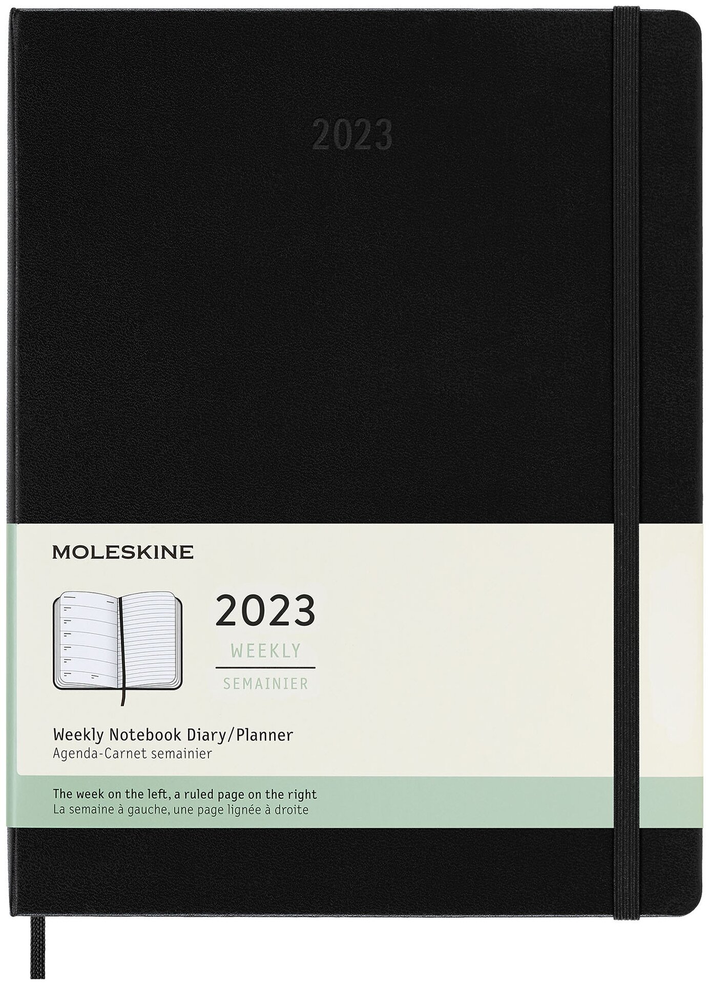 Еженедельник датированный Moleskine Classic WKNT XL, 144 страниц, черный