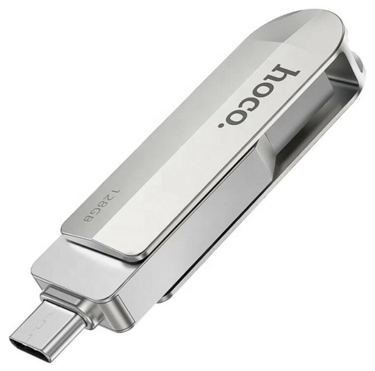 USB Flash Drive 128GB Smart Type-C (UD10) 2 в 1, скорость записи 15-30 МБ/С, скорость чтения 80-120МБ/С