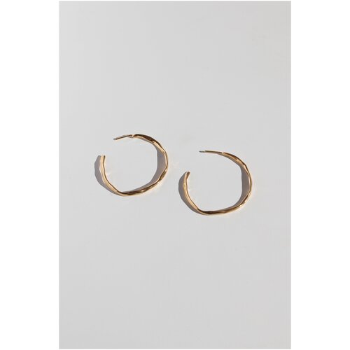 Серьги конго RINGSTONE, размер/диаметр 35 мм, золотой серьги конго ringstone размер диаметр 35 мм серебряный