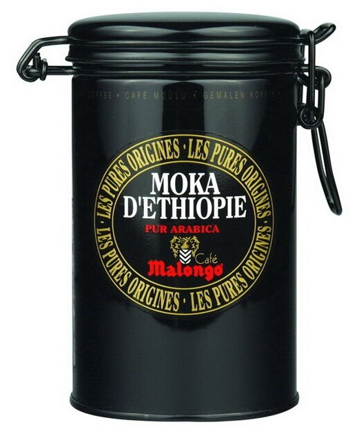 Malongo Moka D'Ethiopie кофе молотый 250г арабика 100% жестяная банка (4004) - фотография № 2