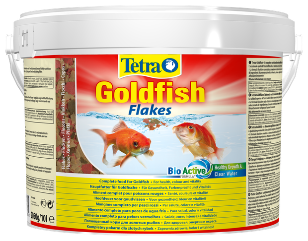 Корм для аквариумных рыб Tetra Goldfish Flakes 10 л (хлопья)