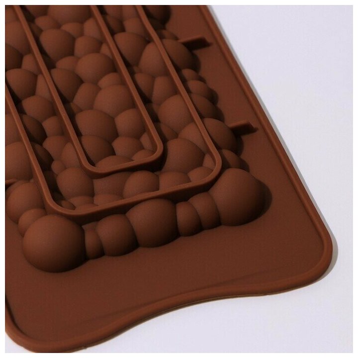 Форма для шоколада «Воздушный», 21×10,1×1 см. (термостойкая) - фотография № 12
