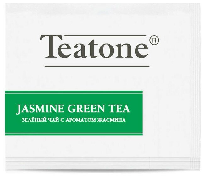 Чай Teatone Jasmine Green Tea (Чай зеленый с ароматом жасмина) в пакетиках 300шт - фотография № 4