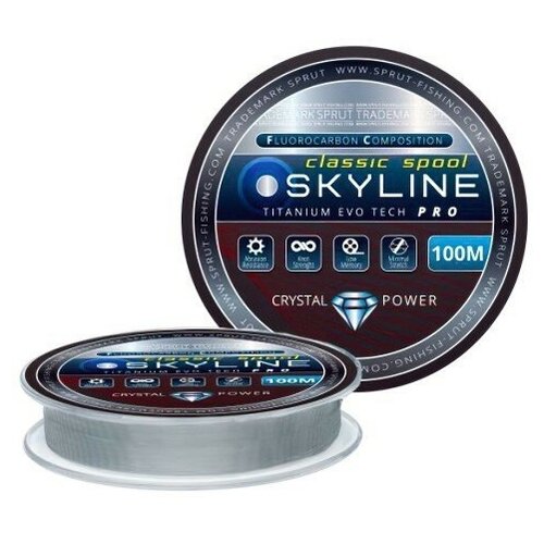 Леска SPRUT Skyline Fluorocarbon Composition EvoTech Classic Titan 0.205 100м