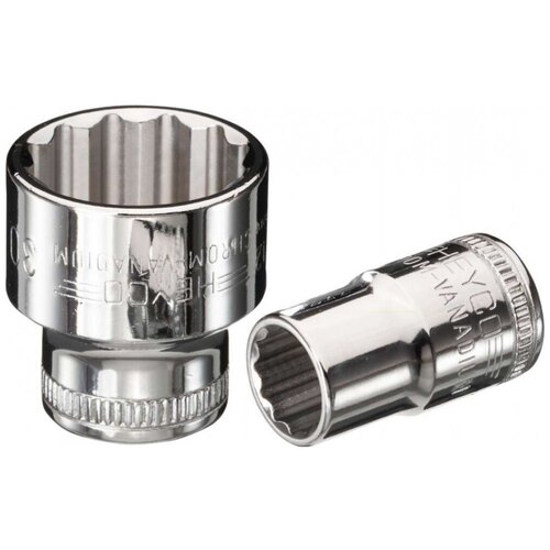 Головка торцевая двенадцатигранная 27 мм хромированная HEYCO HE-00040032783