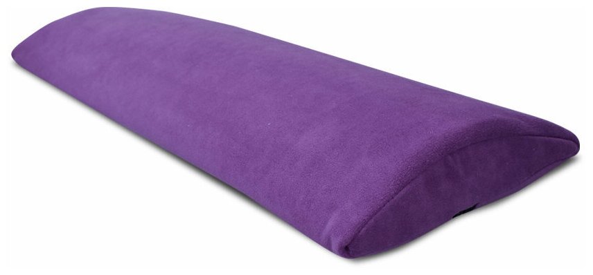 Полувалик массажный под поясницу или шею, подушка полувалик для массажа, фиолетовый