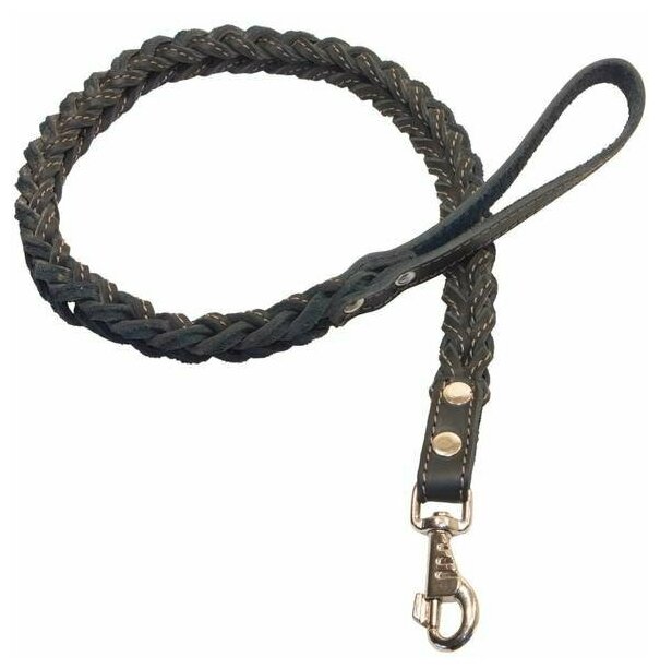 фото Зоотехнология-м Поводок кожаный коса 15мм
