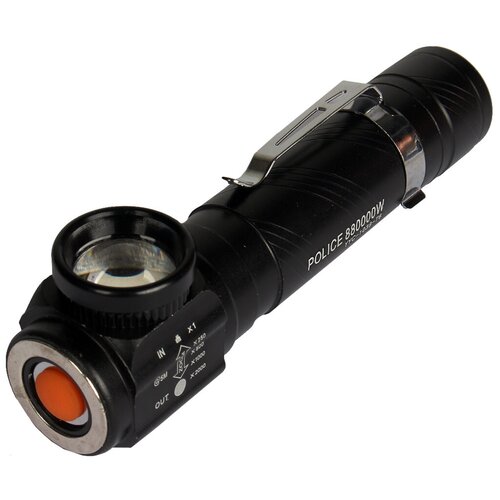 фото Фонарь налобный светодиодный магн. акб usb 1039 police