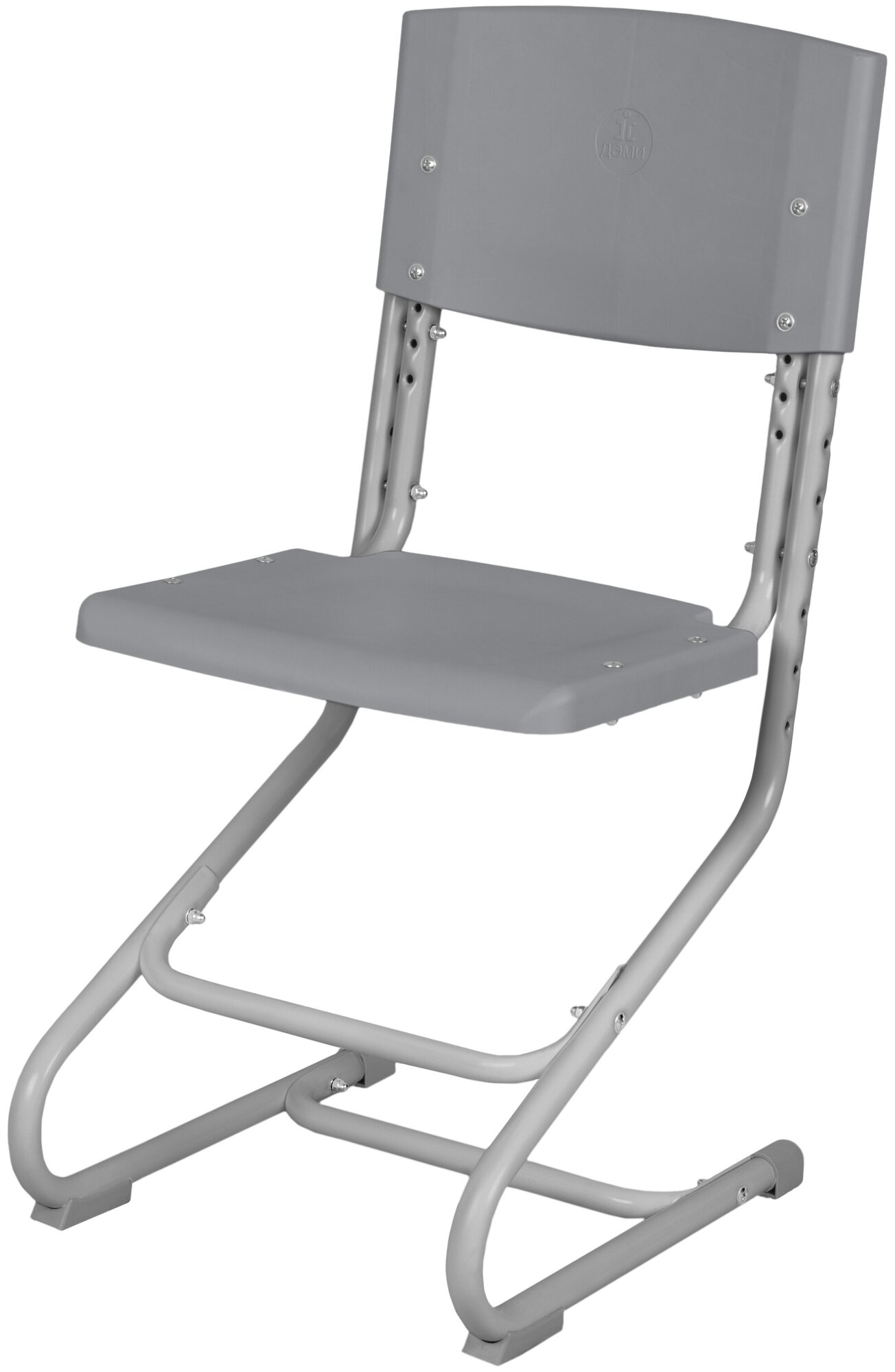 Растущий детский стул Дэми из пластика СУТ.01 (Серый/Серый)