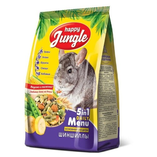 Happy Jungle корм для шиншилл 900 гр (5 шт)