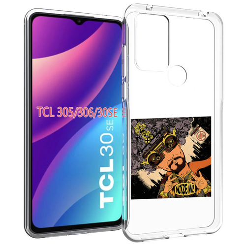 Чехол MyPads Неразбериха Noize MC для TCL 30SE / TCL 305 / TCL 306 / TCL 30E задняя-панель-накладка-бампер