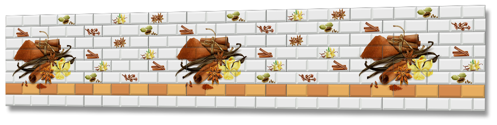 Фартук Кухонный на стену "Плитка ФФ 474" 4000*600*1,5мм, ПВХ, фотопечать с жиростойким матовым покрытием