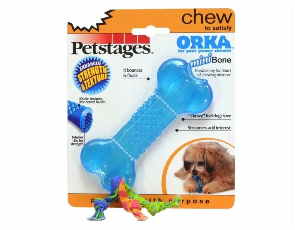 Petstages игрушка для собак Mini "орка косточка" 10 см - фотография № 19