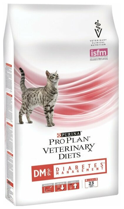 Pro Plan Veterinary Diets / Сухой корм Purina Pro Plan Diets (DM) Diabetes Management для кошек при сахарном диабете 1.5 кг - фотография № 2