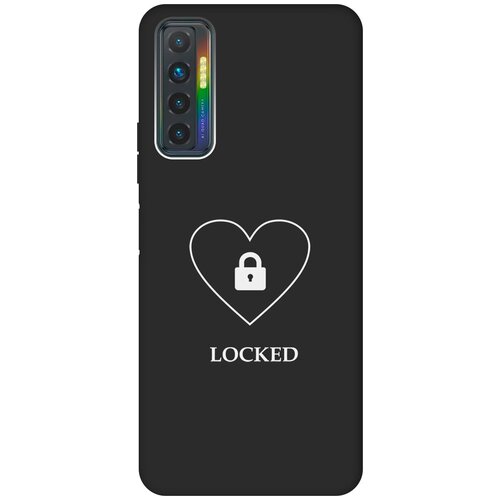 Матовый чехол Locked W для Tecno Camon 17P / Техно Камон 17Р с 3D эффектом черный матовый чехол climbing w для tecno camon 17p техно камон 17р с 3d эффектом черный