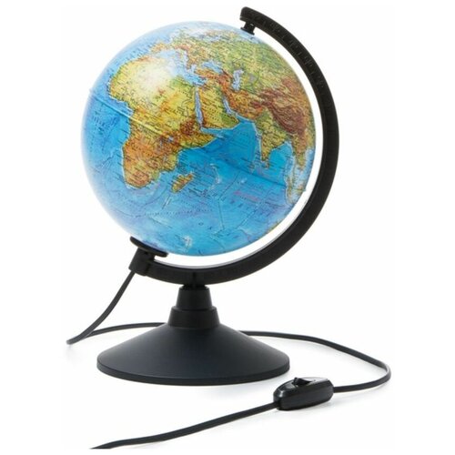 интерактивный глобус земли физико политический с подсветкой рельефный Глобус Globen, физико-политический с подсветкой, 210мм