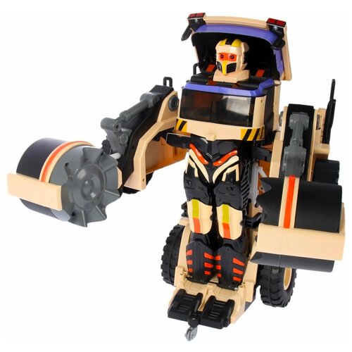 Робот-трансформер Jia Qi Troopers Velocity Каток TT674, черный/коричневый робот трансформер jia qi troopers velocity бензовоз синий белый